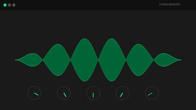 ZX Bass Booster plugin interface