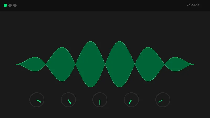 ZX Delay plugin interface