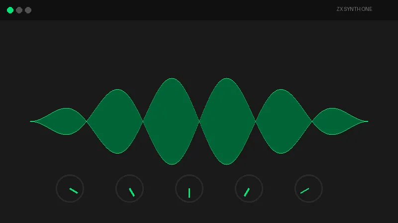 ZX Synth One plugin interface